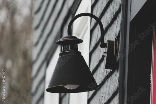 old street lamp on the wall