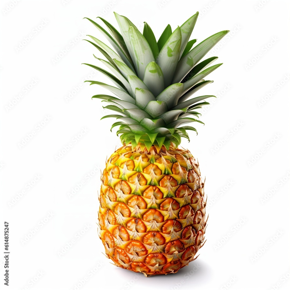 Fototapeta premium pineapple isolated on white