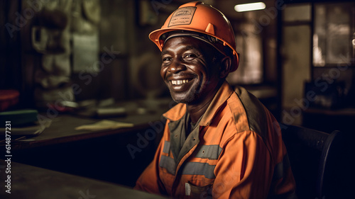 African Mine Worker foreman