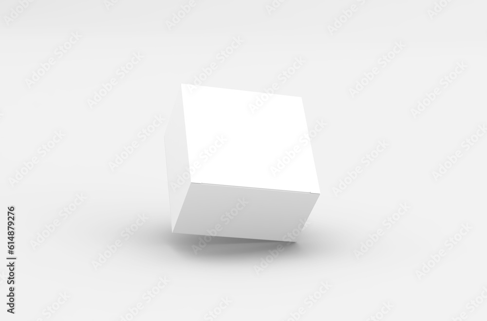 Square product box packaging mockup for brand advertising on a transparent background. Square product box packaging mockup for brand advertising on a transparent background.