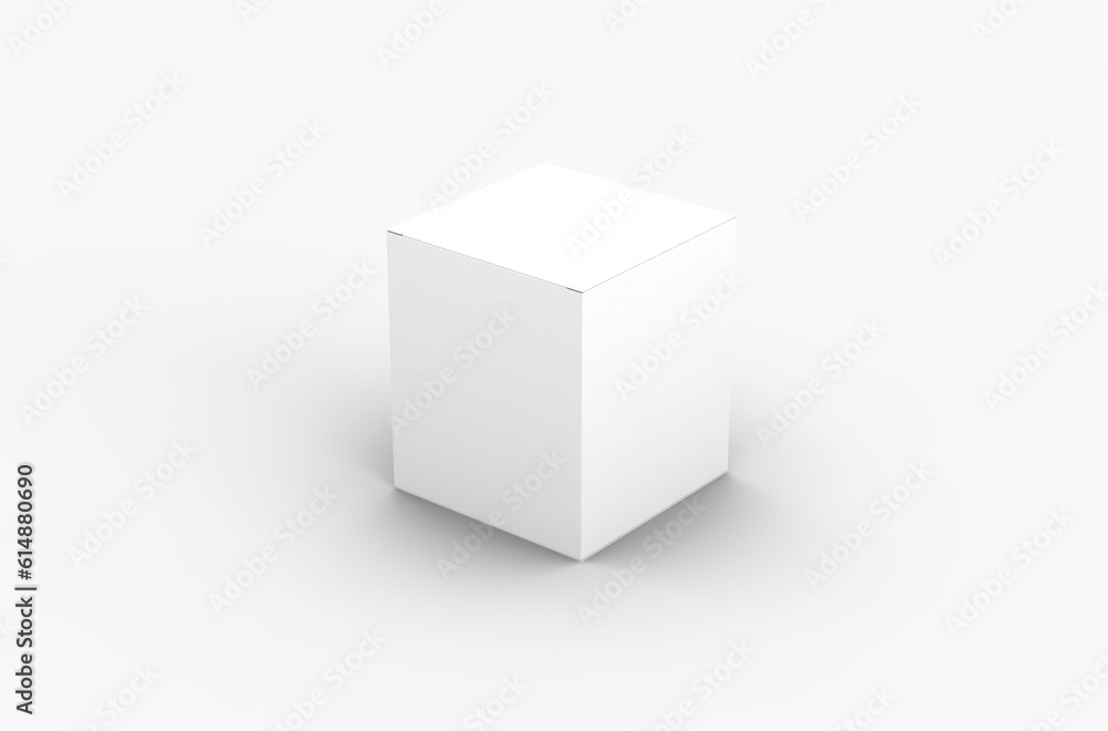 Square product box packaging mockup for brand advertising on a transparent background. Square product box packaging mockup for brand advertising on a transparent background.
