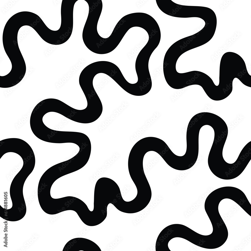 Abstract black and white seamless vector pattern Abstract black and white seamless vector pattern