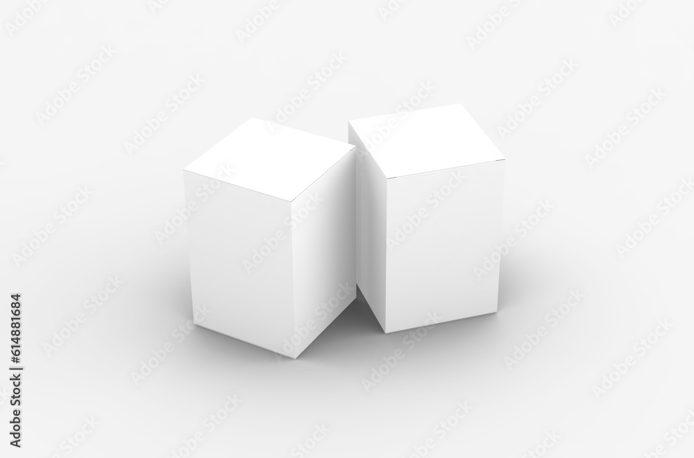 Square product box packaging mockup for brand advertising on a transparent background. Square product box packaging mockup for brand advertising on a transparent background.