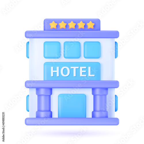 Vector 3d hotel.
