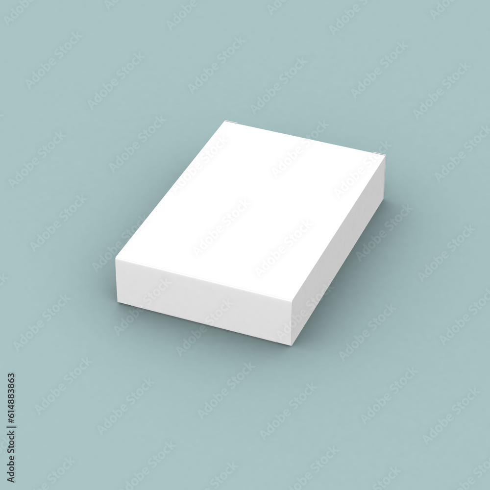 Rectangle cardboard box editable mockup for product branding. Clean background. Front view Rectangle cardboard box editable mockup for product branding. Clean background. Front view