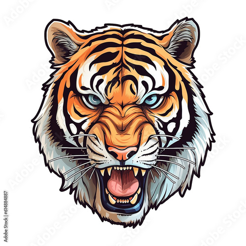 tiger head vector