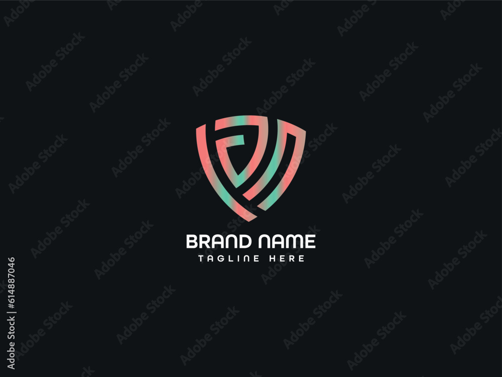 J modern letter logo J modern letter logo