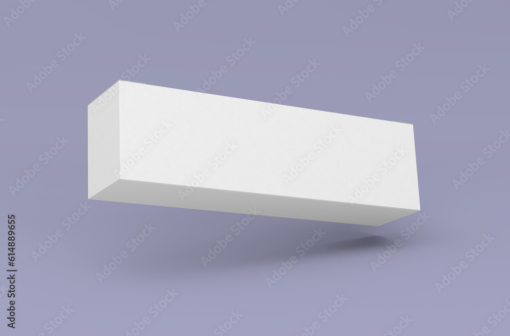 Rectangular box, packaging template for tea products design mockup. On clean background Rectangular box, packaging template for tea products design mockup. On clean background