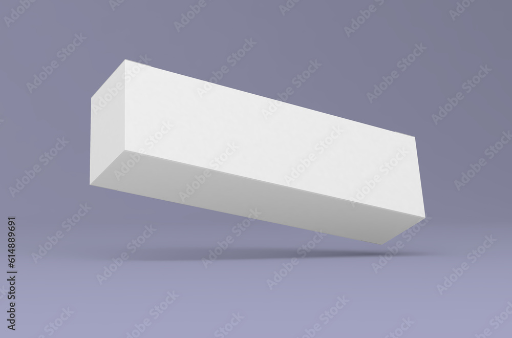 Rectangular box, packaging template for tea products design mockup. On clean background Rectangular box, packaging template for tea products design mockup. On clean background