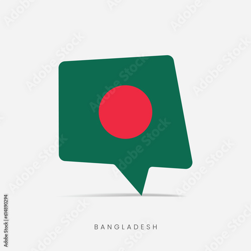 Bangladesh flag bubble chat icon
