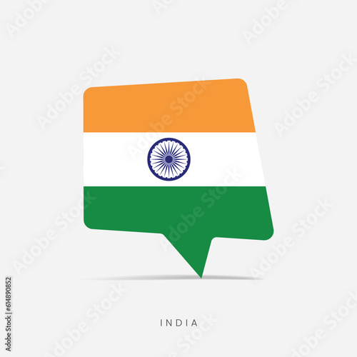 India flag bubble chat icon