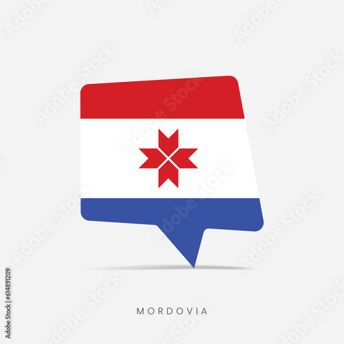 Mordovia flag bubble chat icon