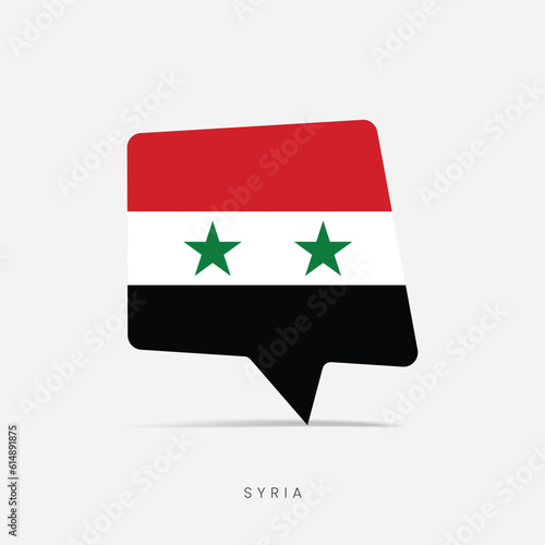 Syria flag bubble chat icon