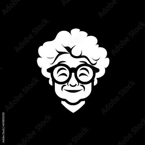 Grandma | Minimalist and Simple Silhouette - Vector illustration