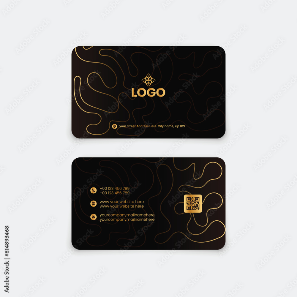 Modern business card design template Modern business card design template