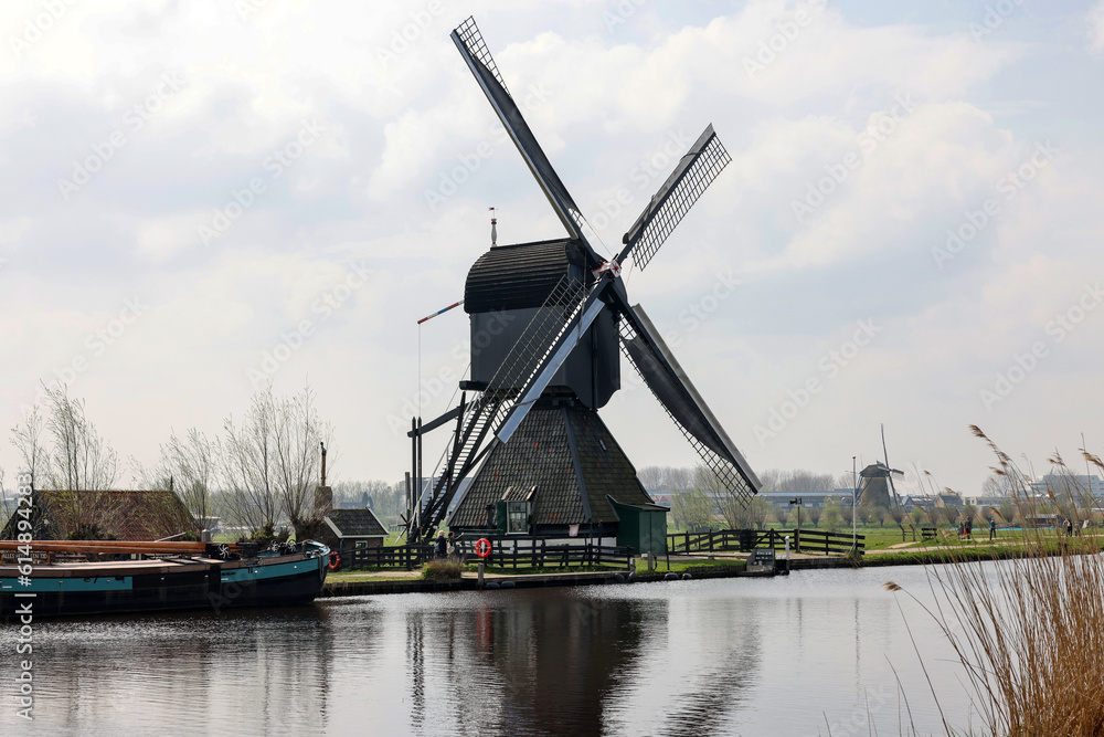 19 windmills at Kinderdijk built about 1740 is part of a larger water management system to prevent flooding. A UNESCO world heritage site.
