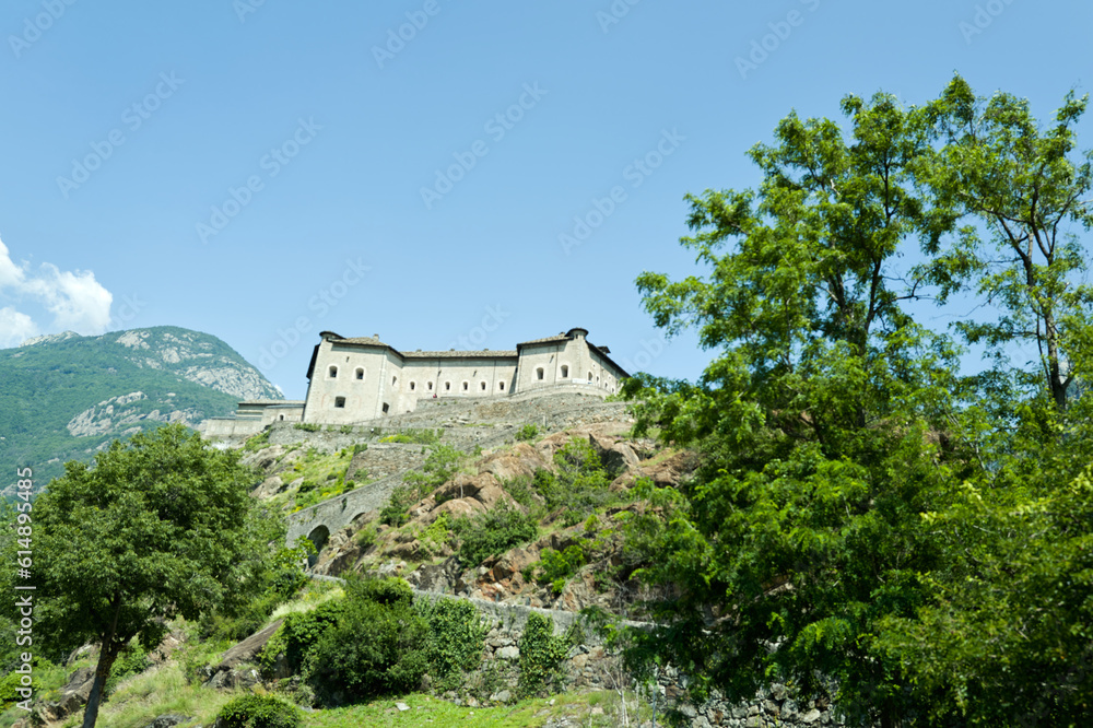 Fort de Bard, Aosta, Italy - Views of the fort and the medieval village