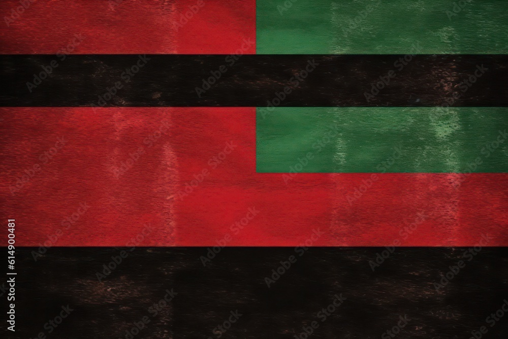 abstract background in the colors of the Pan-African flag.Generative AI abstract background in the colors of the Pan-African flag.Generative AI