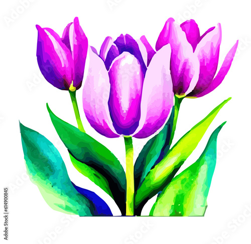 Tulpen Aquarell Malerei