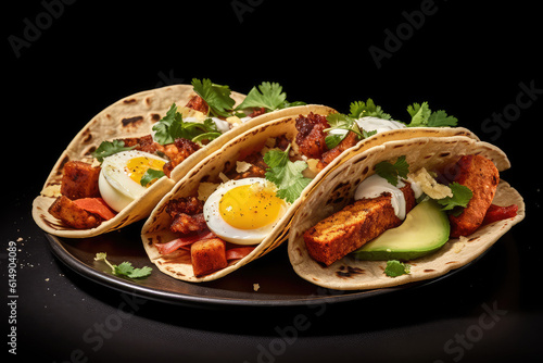 Mexican Breakfast tacos - ai generated