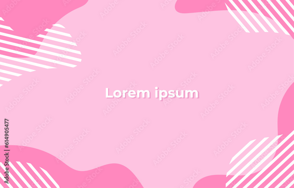Pastel abstract pink geometric wavy backgrounds with different shapes and strokes. Vector illustration. Composition of dynamic figures. Minimal concept with stripes and spots. Pastel abstract pink geometric wavy backgrounds with different shapes and strokes. Vector illustration. Composition of dynamic figures. Minimal concept with stripes and spots.