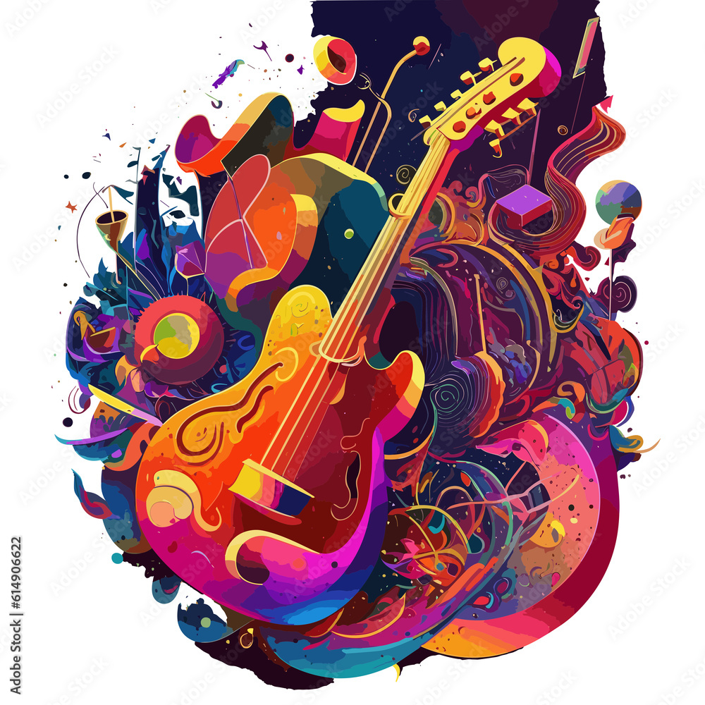 A Psychedelic Explosion: Burst of Color and Energy A Psychedelic Explosion: Burst of Color and Energy
