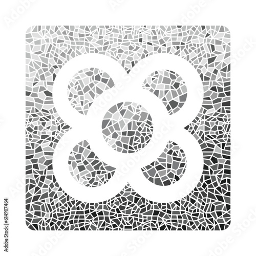 Barcelona Sidewalk Tile and Black and White Shades Trencadis Design