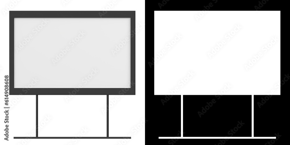 3D rendering illustration of a tabletop sign holder 3D rendering illustration of a tabletop sign holder