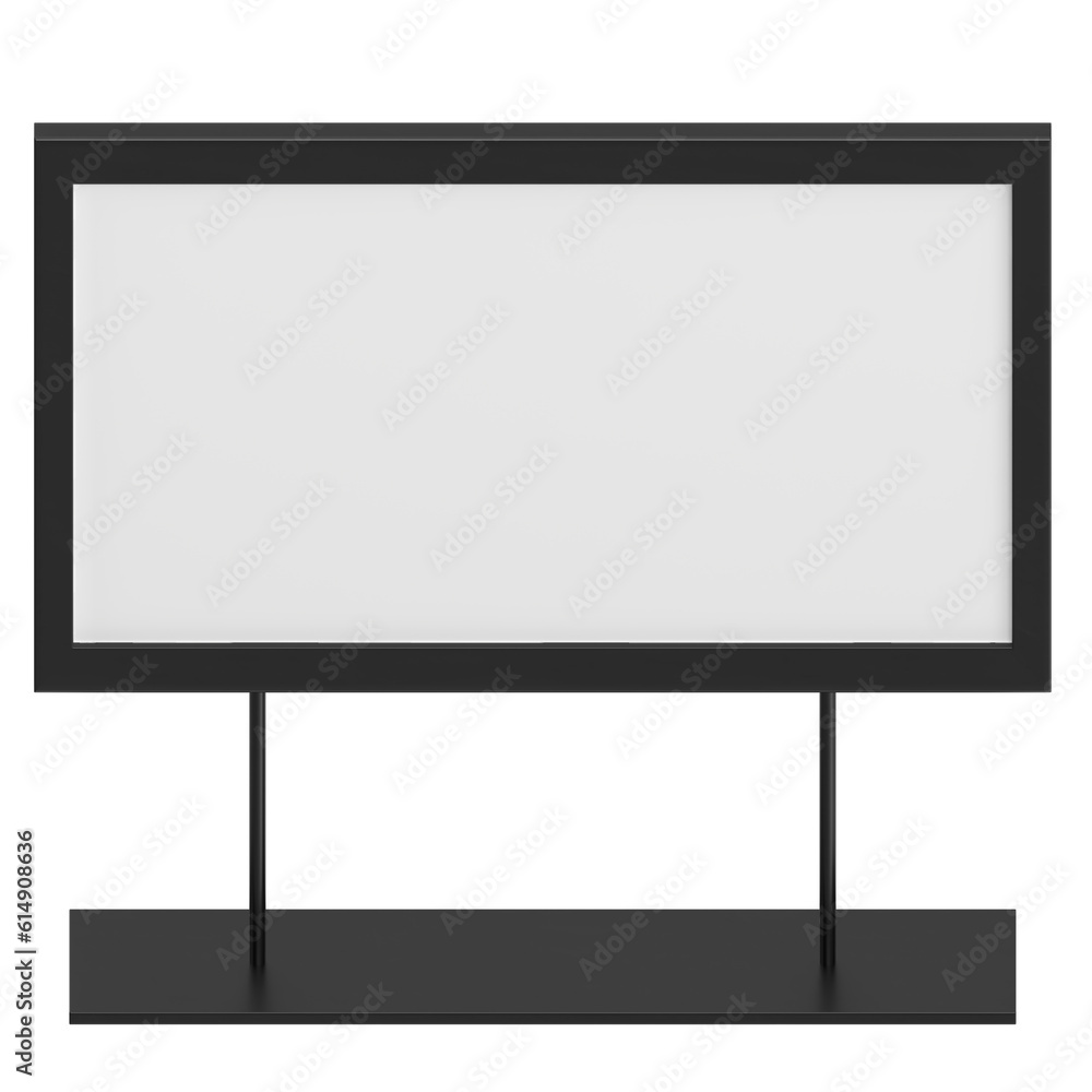 Naklejka premium 3D rendering illustration of a tabletop sign holder