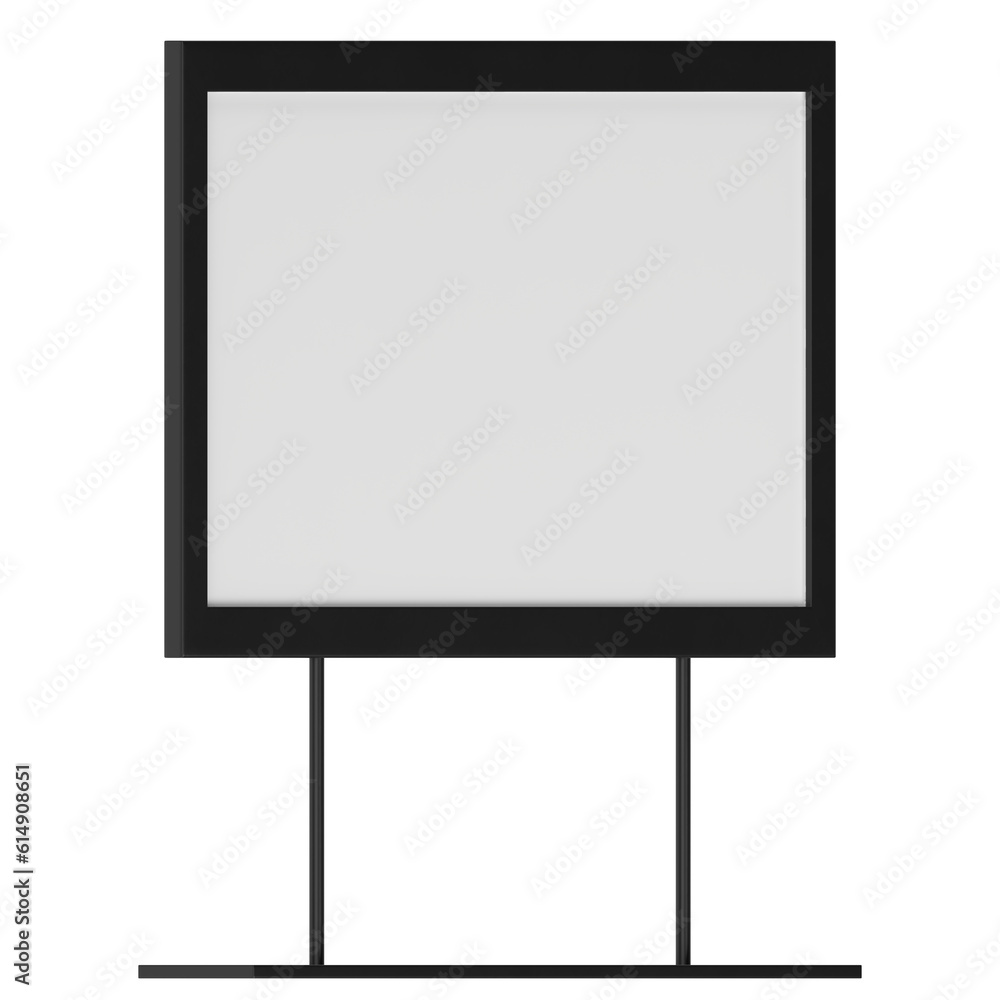 3D rendering illustration of a tabletop sign holder 3D rendering illustration of a tabletop sign holder