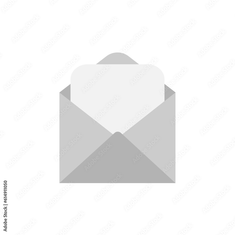 Envelope with card.Vector isolated on a white background. Envelope with card.Vector isolated on a white background.
