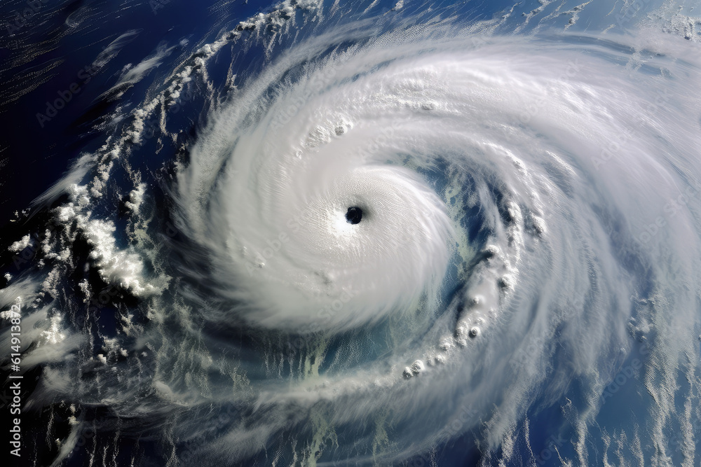 Satellite view of a tropical Hurricane