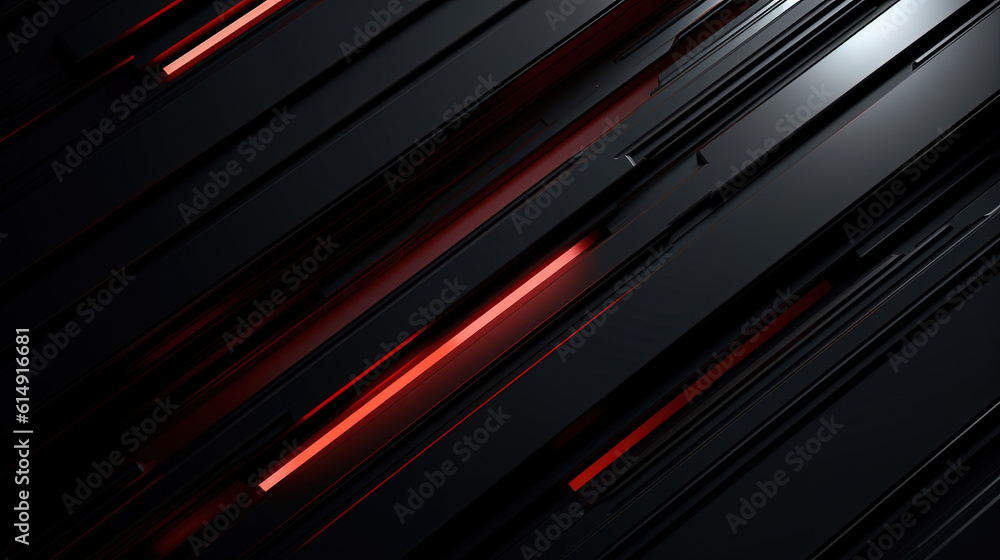 Abstract black background with a red striped background Abstract black background with a red striped background