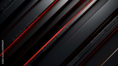 Abstract black background with a red striped background
