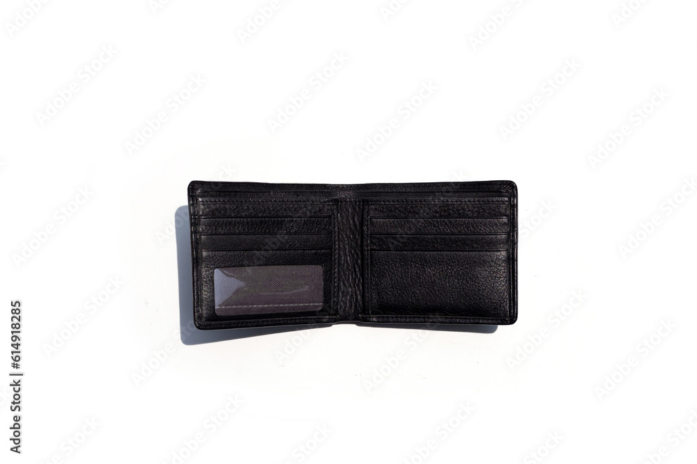 Black wallet isolated on white background Black wallet isolated on white background