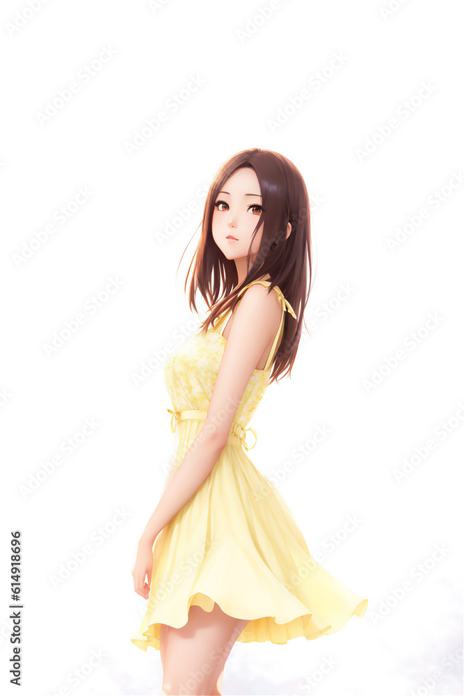 ミニスカートのかわいい女の子 Generative AI ミニスカートのかわいい女の子 Generative AI