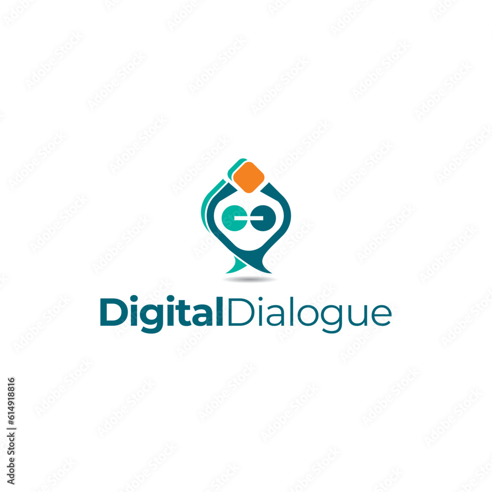 Communication logo, Digital Dialogue company name logo idea, technology logo, blog logo Communication logo, Digital Dialogue company name logo idea, technology logo, blog logo