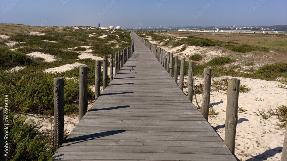 Sand dunes and Beach in Esmoriz, Ovar - Portugal