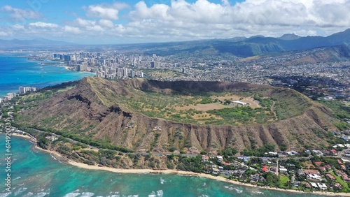 Diamond Head crater in Hawaii