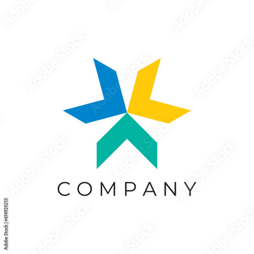 Financial logo design. aero logo, business logo, technology logo, innovative logo, aero logo, star logo, power and energy logo, industrial logo, home logo, care logo, insurance logo 