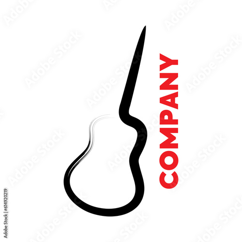 Sticker music Logo design, Guitar Logo, Instrument logo, entertainment logo