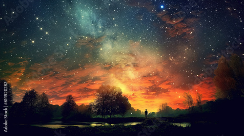 Stunning starry sky