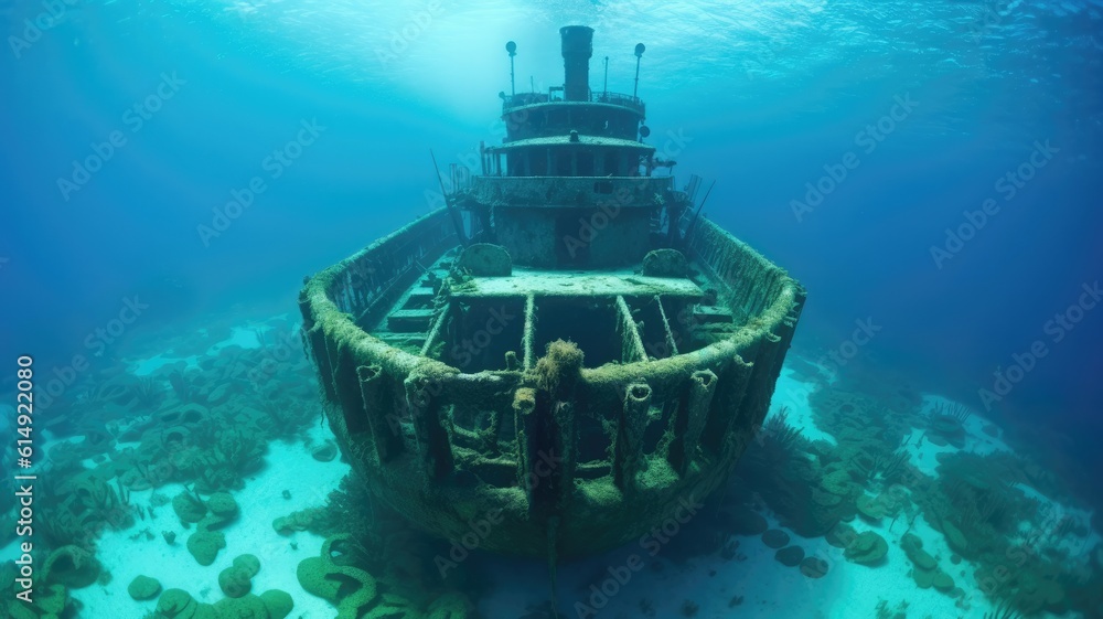Uncover the mysteries of shipwrecks as they transform into awe-inspiring artificial reefs. Generative AI Uncover the mysteries of shipwrecks as they transform into awe-inspiring artificial reefs. Generative AI