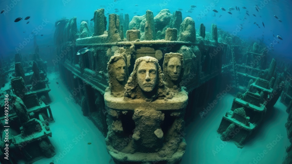 Uncover the mysteries of shipwrecks as they transform into awe-inspiring artificial reefs. Generative AI