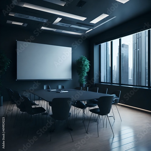 a Room Office for Meetings Professional Office Space for Productive Meetings, generetive by AI