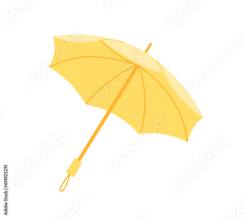 Trendy yellow umbrella concept