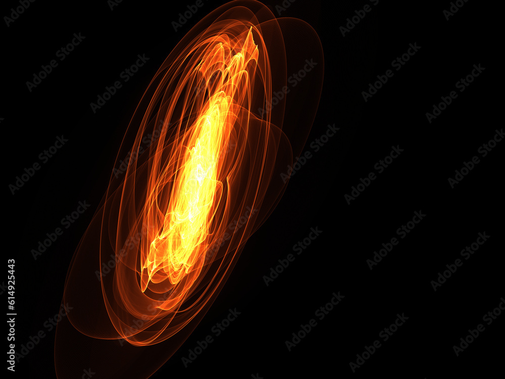 Stockillustratie abstract flame with the background.black hole with a
