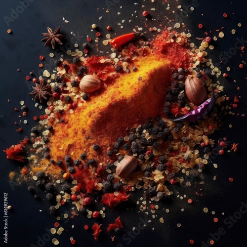 color spices background