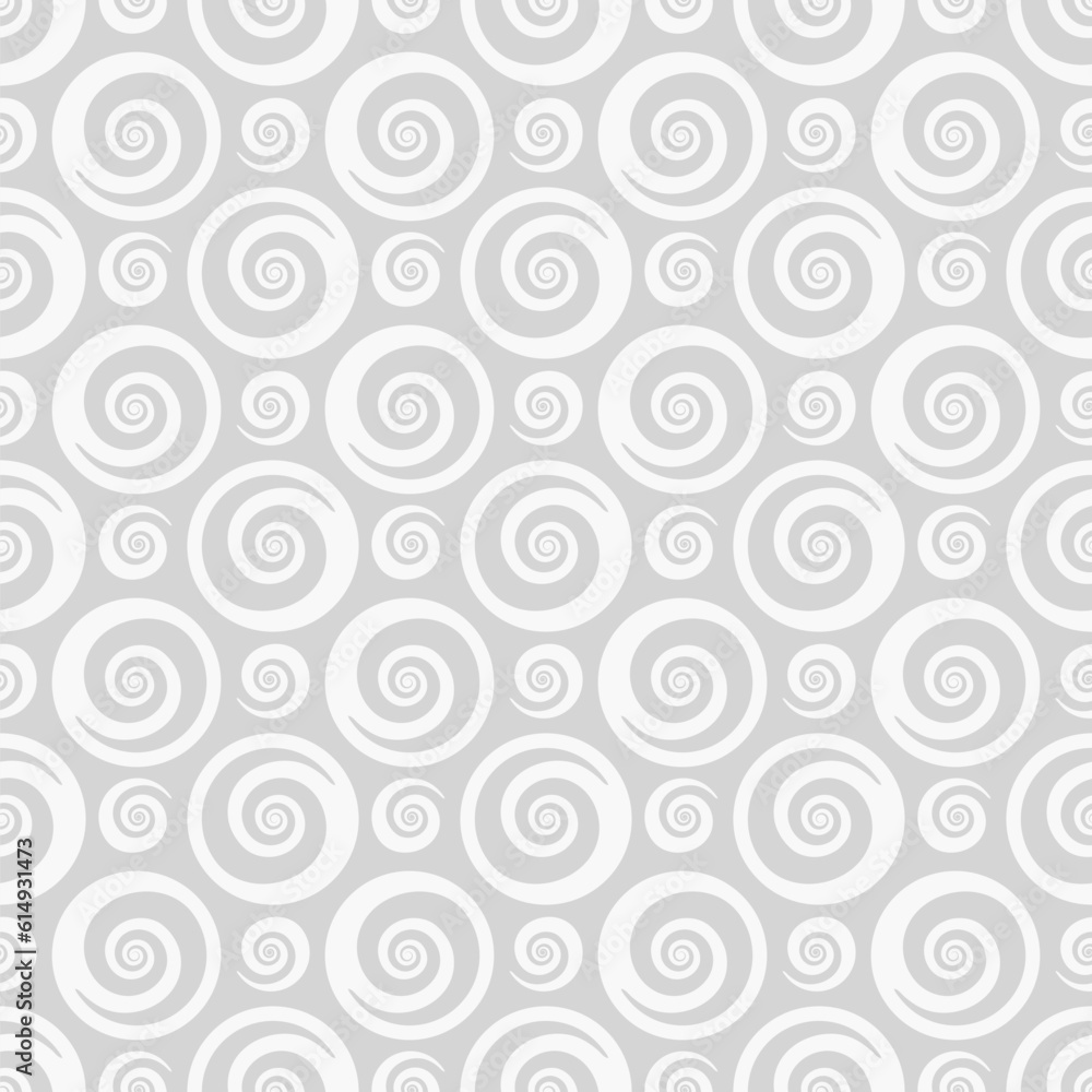 monochrome spiral seamless pattern background