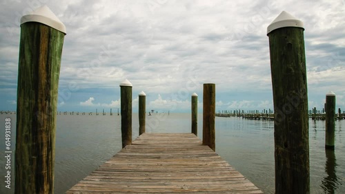 pier on the lake time lapse video